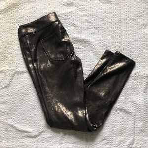 The Limited gray sequin jean leggings size 4 NWOT!